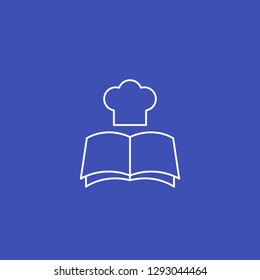 recipe book icon, line style