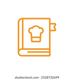 recipe book icon Outline vector for web ui