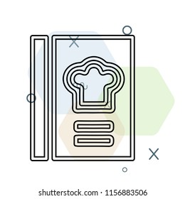 Recipe book icon vector can be used as png, Recipe book