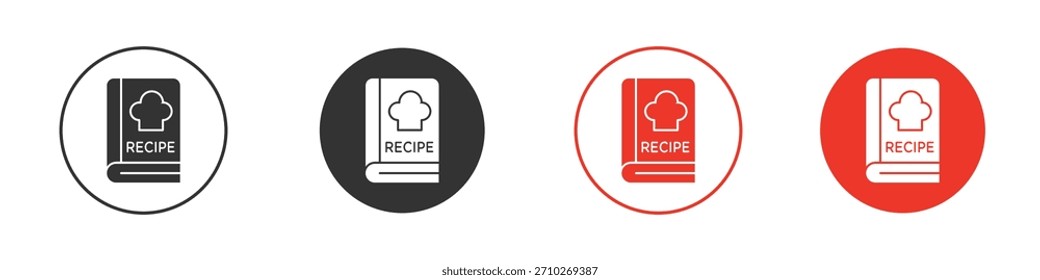 Recipe book icon. web vector design