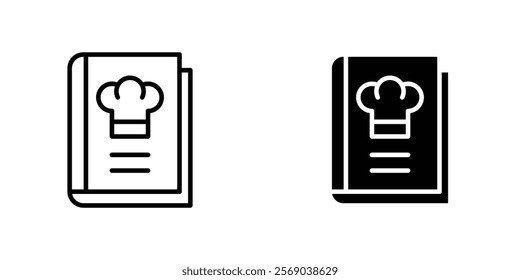 Recipe book icons vector graphic pack