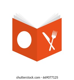 recipe book isolated icon