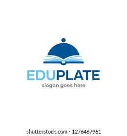 Recipe Book Kitchen Education Logo Design Template