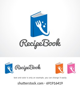 Recipe Book Logo Template Design Vector, Emblem, Design Concept, Creative Symbol, Icon