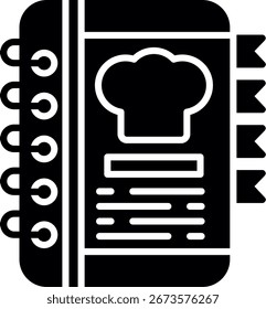Livro de Receitas Novo Vetor de Design Criativo de Ícones