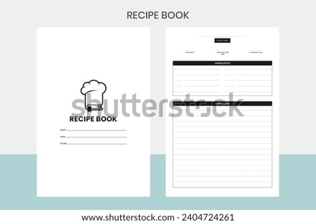 Recipe Book Notebook Interior Design