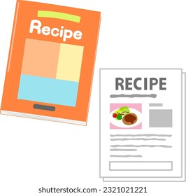 Recipe book and printed recipe