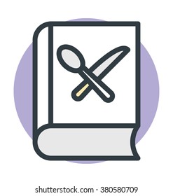 Recipe Book Vector Icon