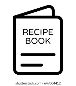 Recipe Book Vector Icon