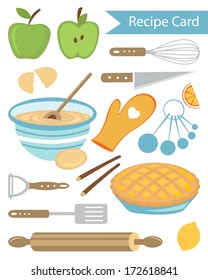 Recipe card - Apple pie