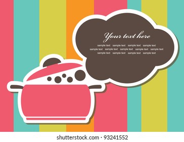 Recipe Card. Vector Illustration