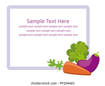 recipe card. vector illustration