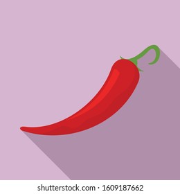 Recipe chili icon. Flat illustration of recipe chili vector icon for web design