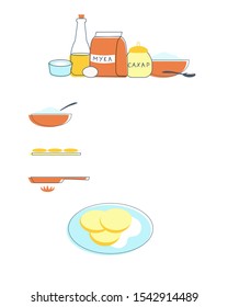 Recipe for cooking dishes from flour. Scones, pancakes.