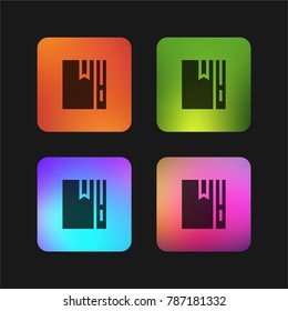 Recipe four color gradient app icon design
