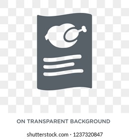 Recipe icon. Recipe design concept from  collection. Simple element vector illustration on transparent background.