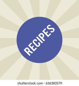 recipe icon. sign design. background