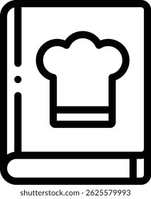 recipe icon. Thin Linear Style Design Isolated On White Background