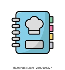 recipe icon vector design template simple and clean