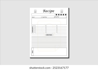 Recipe Journal KDP Interior Design