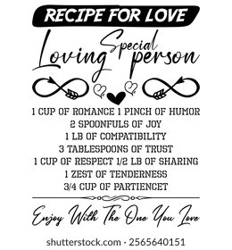 
recipe For Love special loving person