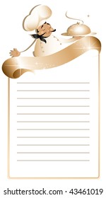 Recipe and menu template (vector) In the gallery also available jpeg image made from this vector