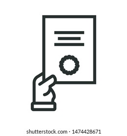 recipe - minimal line web icon. simple vector illustration. concept for infographic, website or app.