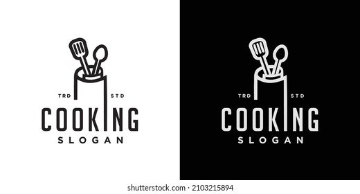 Recipe Paper logo food menu icon illustration cooking kitchen restaurant cuisine design vector symbol sign label emblem