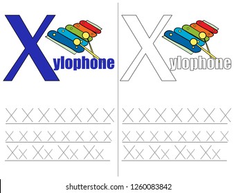 Recipe for preschoolers. Training.  Learning to write letters. For children and their parents. Illustrated English alphabet. Vector illustration. Letters. ABC.