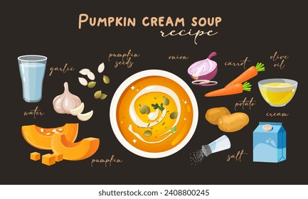 Receta de sopa de crema de calabaza