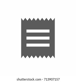 Recipe symbol icon vector