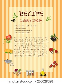 Recipe Vector Card Template