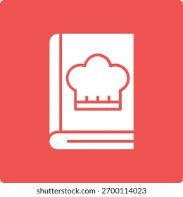 Ícone do vetor de receitas. Pode ser usado para impressão, aplicativos móveis e da Web.