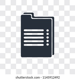 Recipe vector icon isolated on transparent background, Recipe logo concept