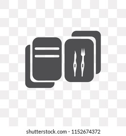Recipe vector icon isolated on transparent background, Recipe logo concept