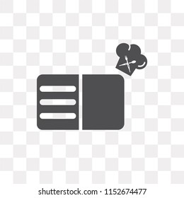 Recipe vector icon isolated on transparent background, Recipe logo concept