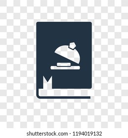 Recipe vector icon isolated on transparent background, Recipe transparency logo concept