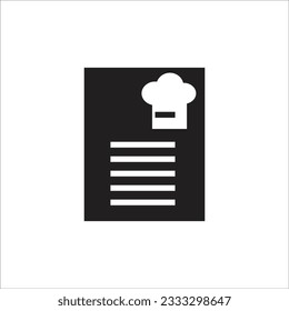 recipe vector icon line template