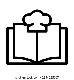 Recipe Vector Line Icon Design
