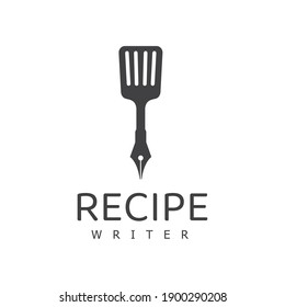 Recipe Writer Logo Design Template, Cooking Logo