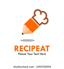 recipeat design logo template illustration