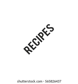 recipes icon. sign design