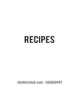 recipes icon. sign design