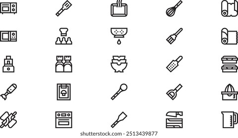 Recipes icons High-Quality Vector Icons Collection with Editable Stroke. Ideal for Professional and Creative Projects.