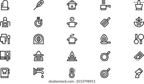 Colección de iconos vectoriales de alta calidad con trazo editable. Ideal para Profesional y Proyectos Creativos.