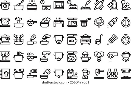 Recipes icons High-Quality Vector Icons Collection with Editable Stroke. Ideal for Professional and Creative Projects.