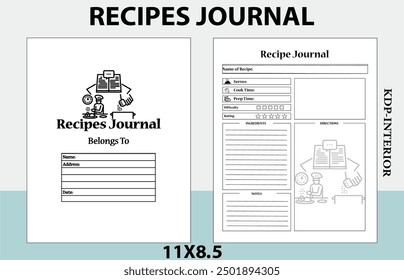 Revista de Recetas 2 página Interior para KDP