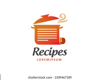 Recipes logo symbol or icon template