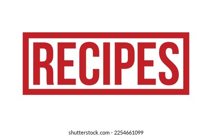 Recipes Rubber Stamp Seal Vector