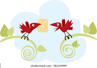 The recipient receives a letter
